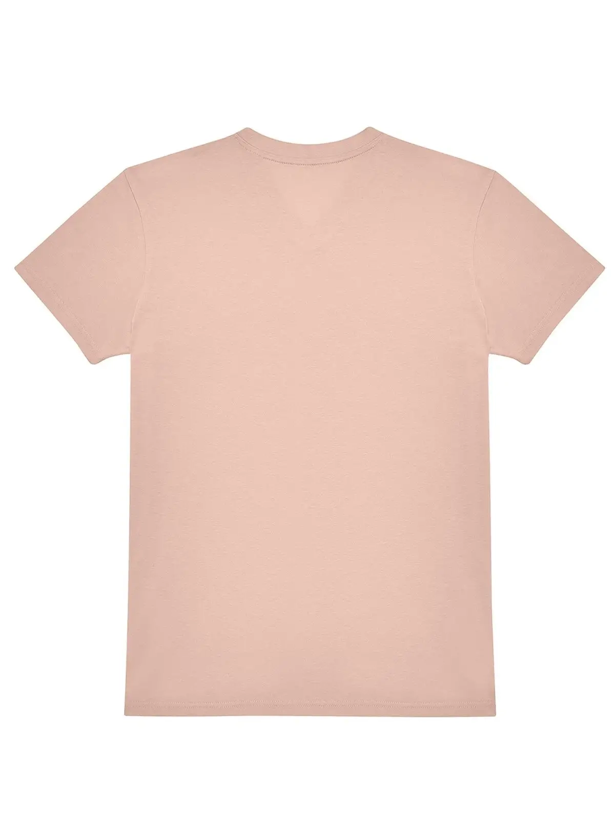 Immagine T-shirt con scollo a V in tessuto single jersey pre-ristretto e filato ad anelli - #E150 V