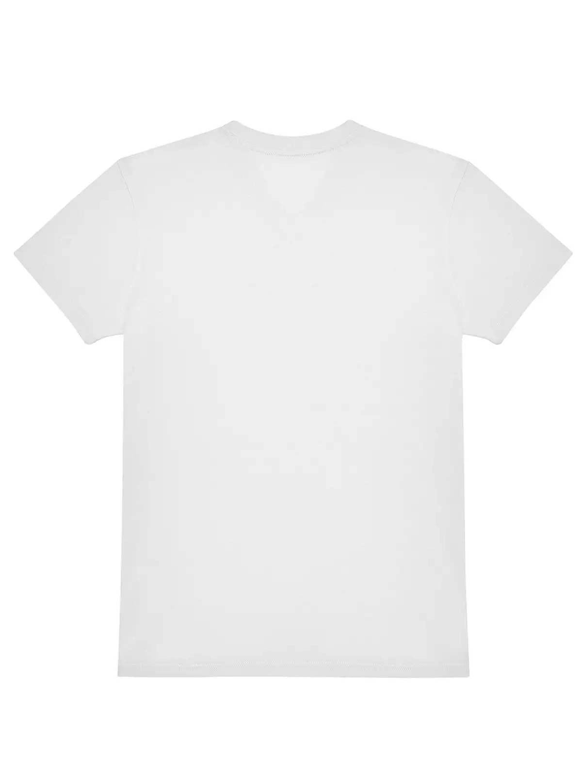 Immagine T-shirt con scollo a V in tessuto single jersey pre-ristretto e filato ad anelli - #E150 V