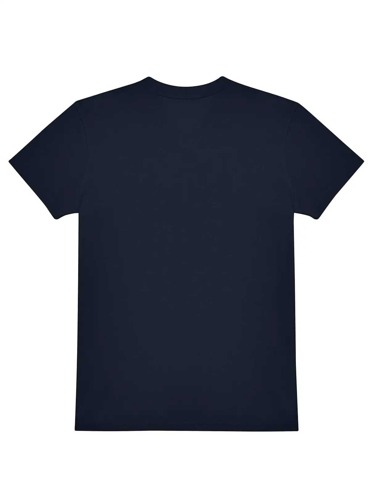 Immagine T-shirt con scollo a V in tessuto single jersey pre-ristretto e filato ad anelli - #E150 V