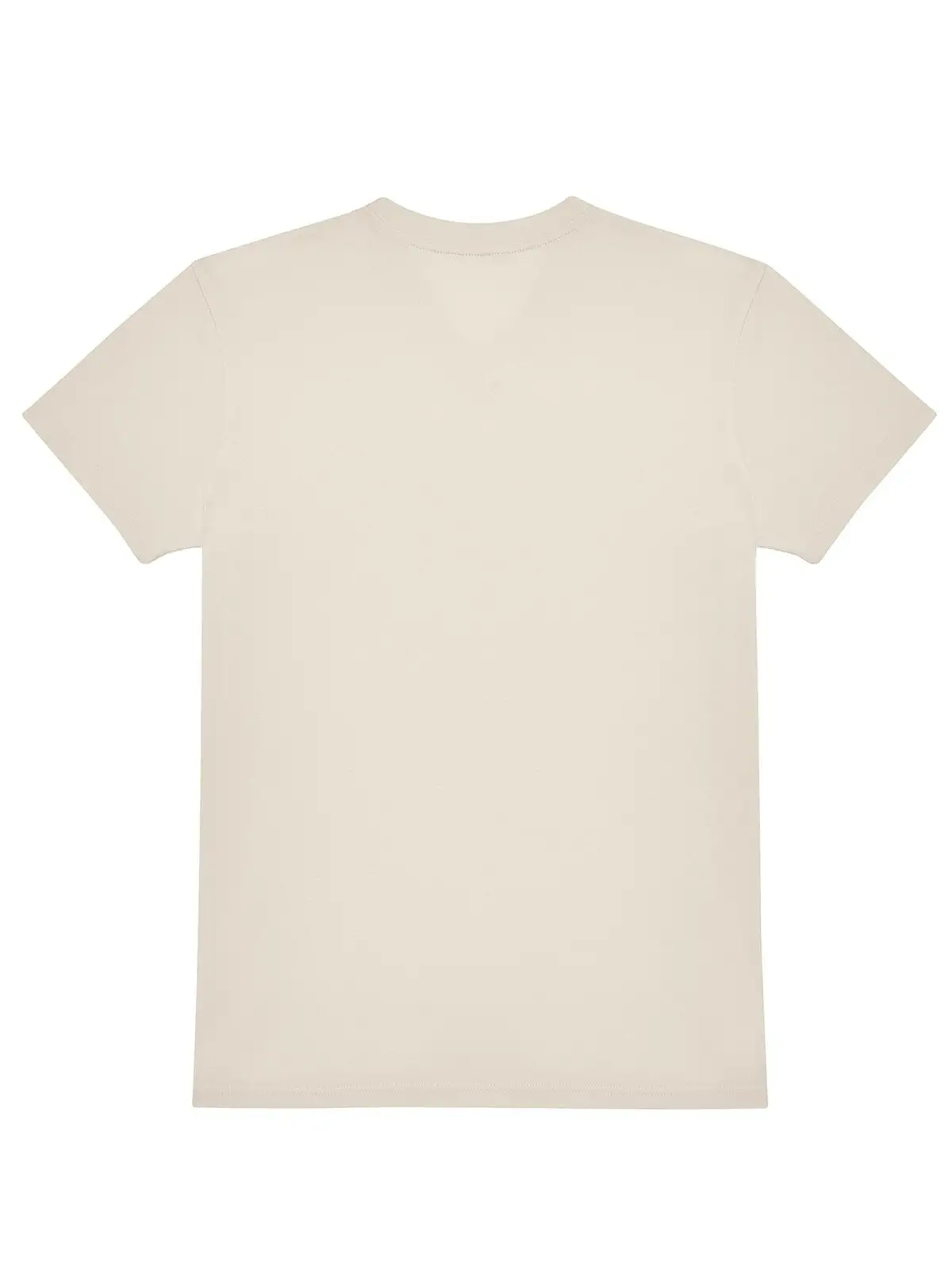 Immagine T-shirt con scollo a V in tessuto single jersey pre-ristretto e filato ad anelli - #E150 V