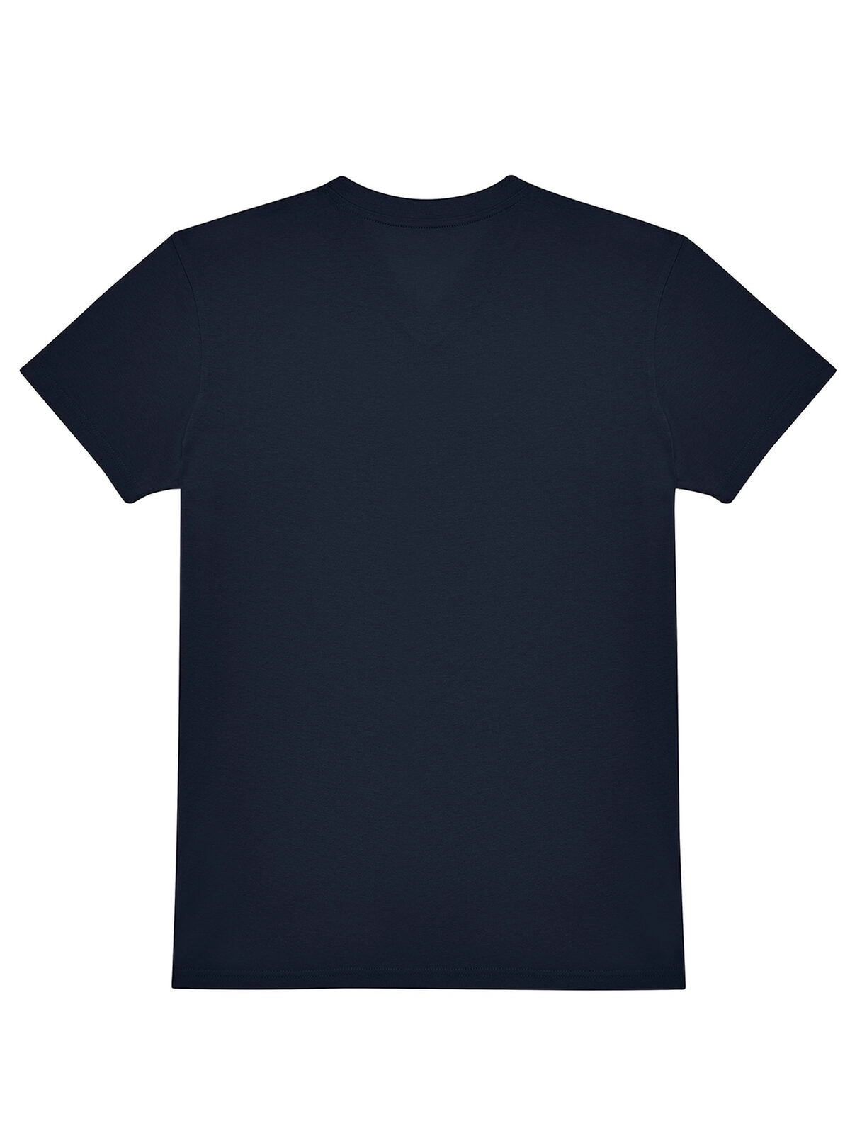 Immagine T-shirt con scollo a V in tessuto single jersey pre-ristretto e filato ad anelli - #E150 V