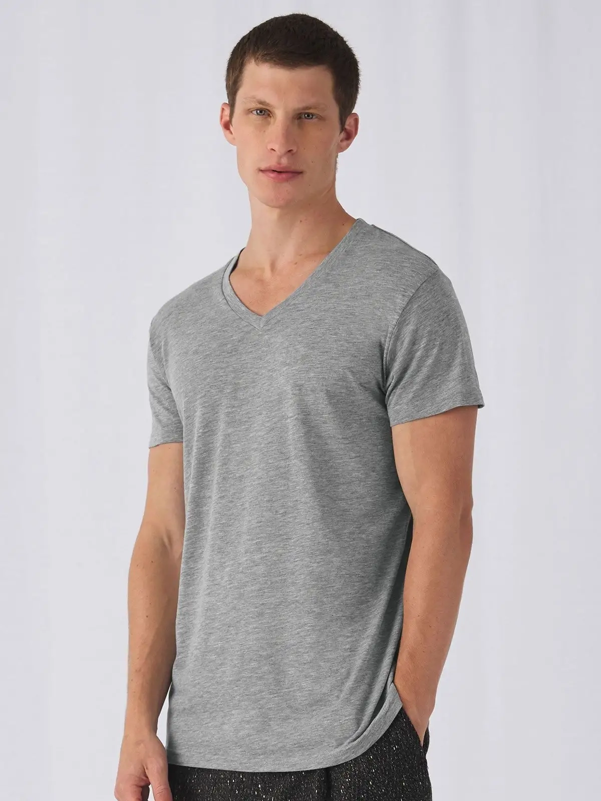 Immagine T-shirt V-neck Triblend Uomo