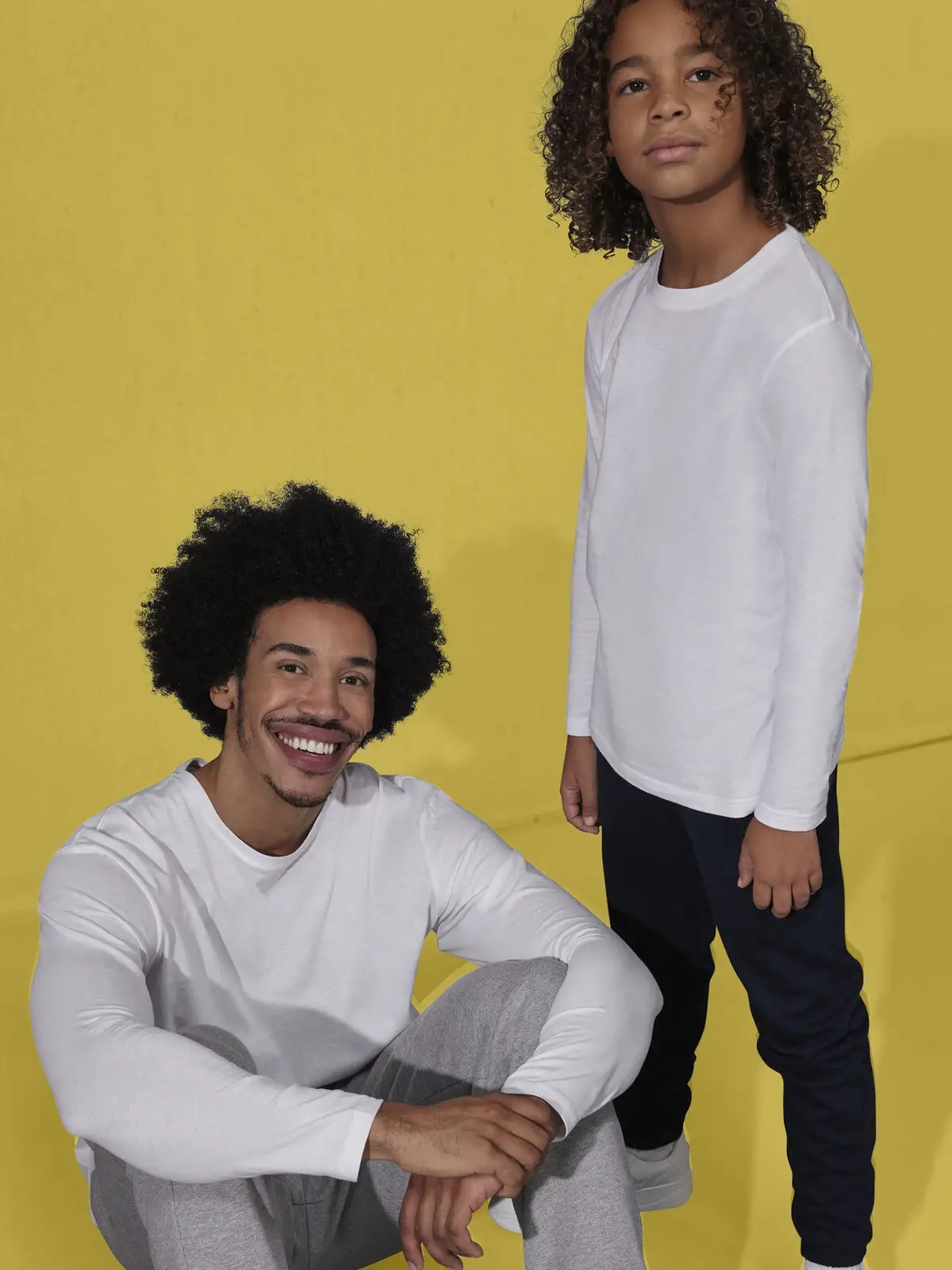 Immagine T-shirt girocollo tubolare a maniche lunghe da bambino - #E150 LSL /kids