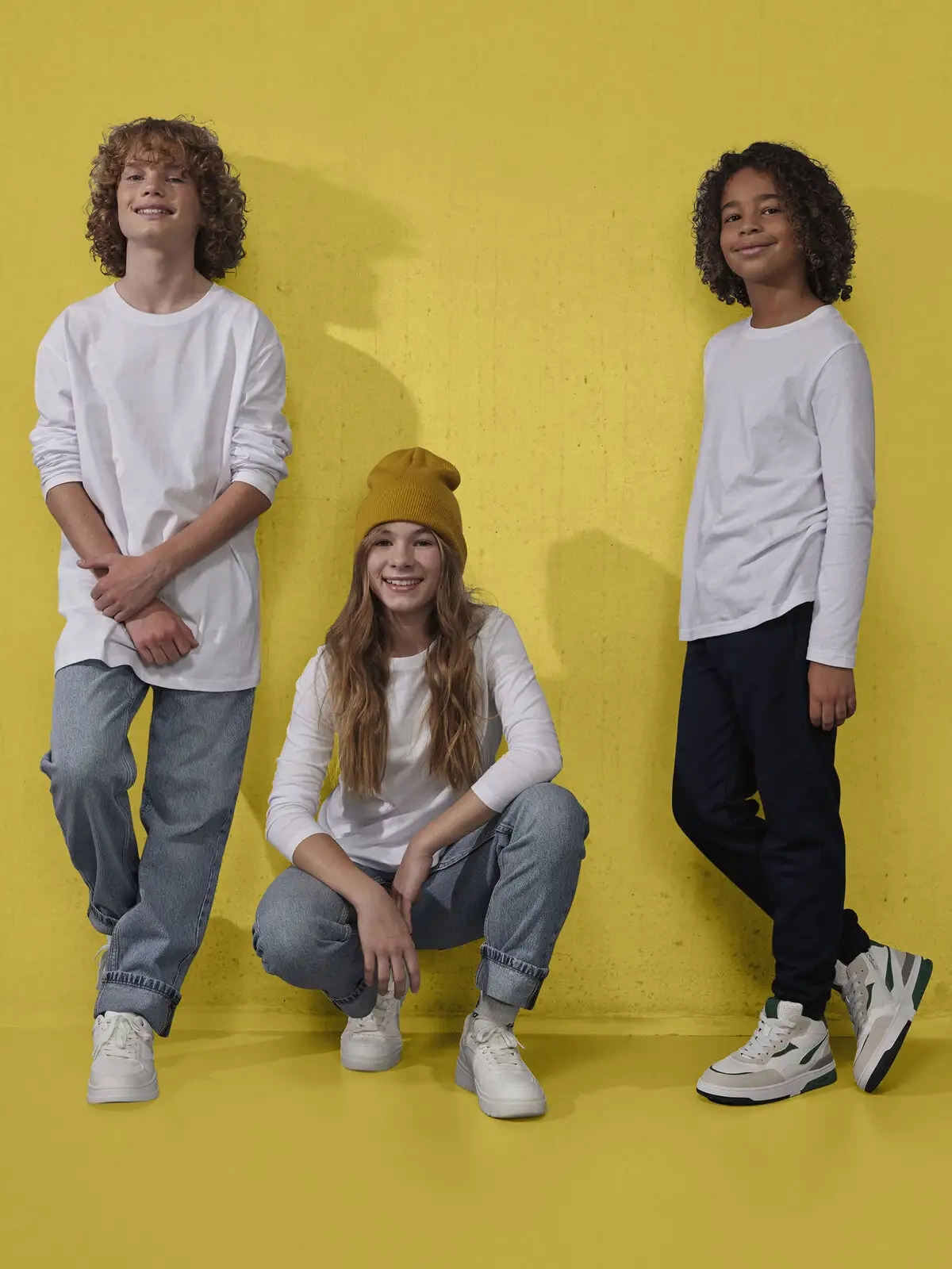 Immagine T-shirt girocollo tubolare a maniche lunghe da bambino - #E150 LSL /kids