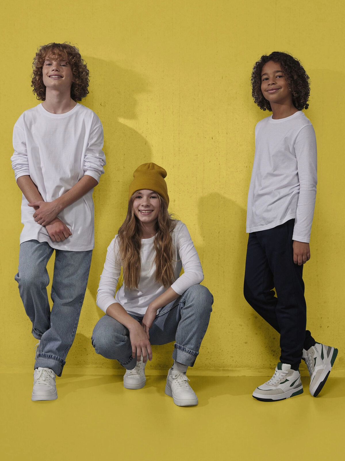 Immagine T-shirt girocollo tubolare a maniche lunghe da bambino - #E150 LSL /kids