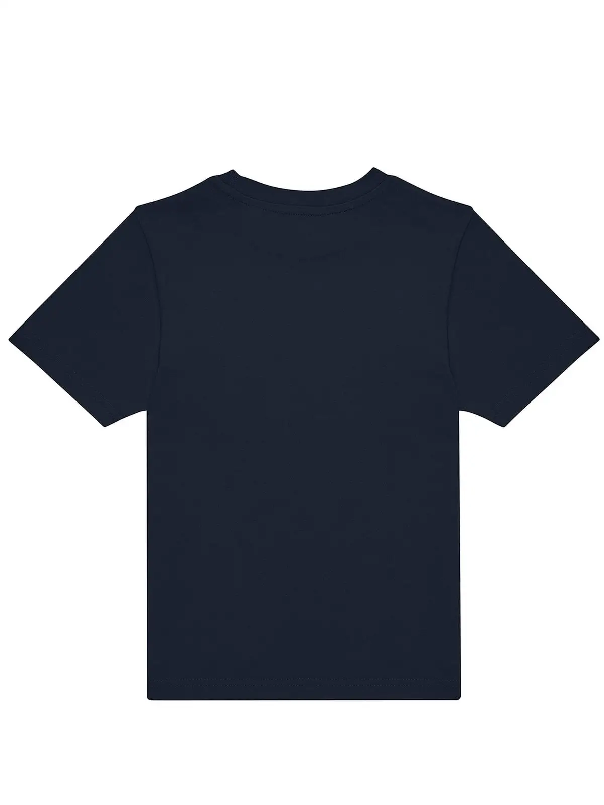 Immagine T-shirt girocollo tubolare a maniche corte da bambino, in cotone pre-ristretto e pettinato, morbida, confortevole - #E190 /kids