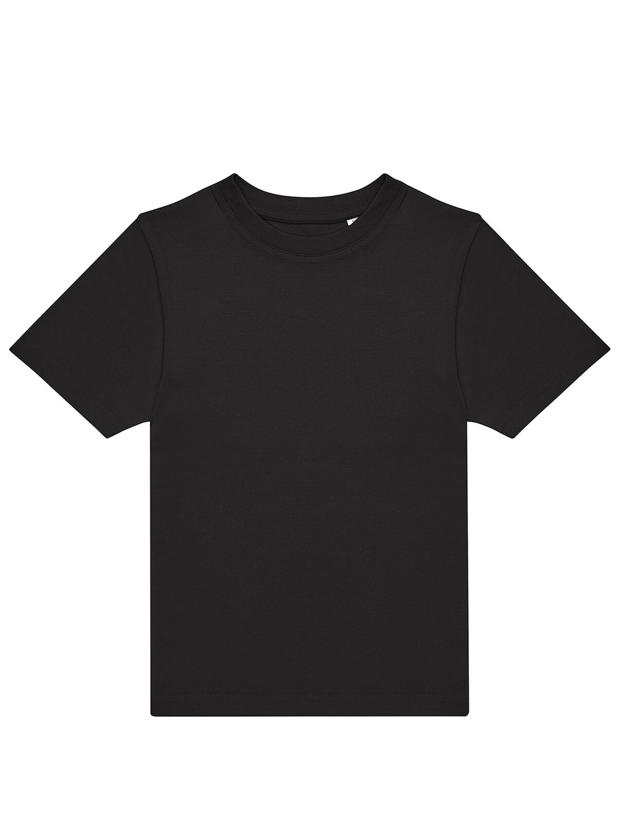 Immagine T-shirt girocollo tubolare a maniche corte da bambino, in cotone pre-ristretto e pettinato, morbida, confortevole - #E190 /kids