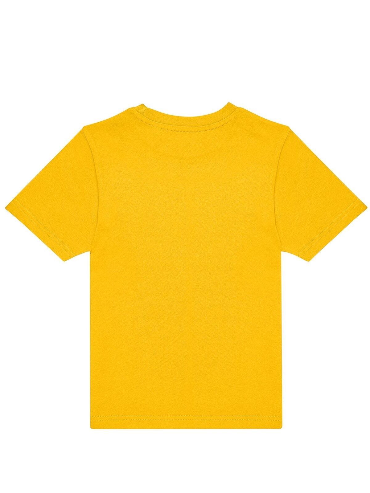 Immagine T-shirt girocollo tubolare a maniche corte da bambino, in cotone pre-ristretto e pettinato, morbida, confortevole - #E190 /kids