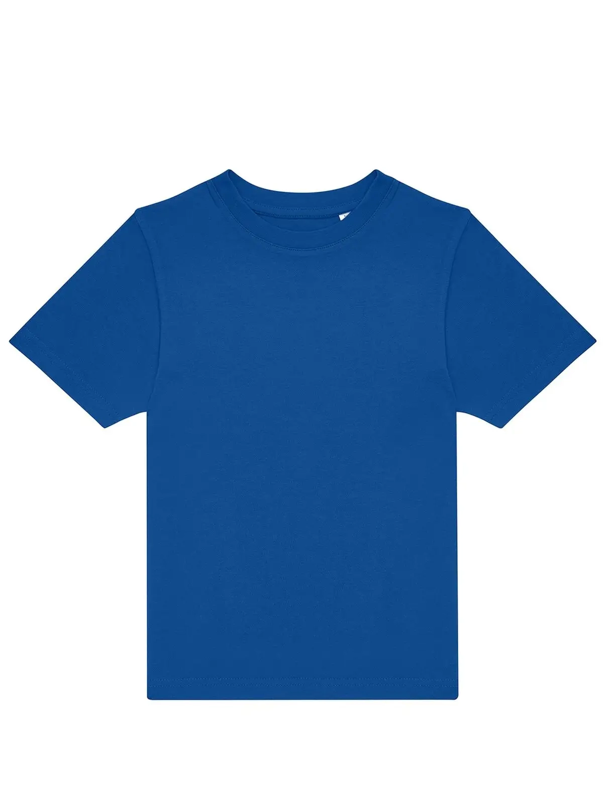 Immagine T-shirt girocollo tubolare a maniche corte da bambino, in cotone pre-ristretto e pettinato, morbida, confortevole - #E190 /kids