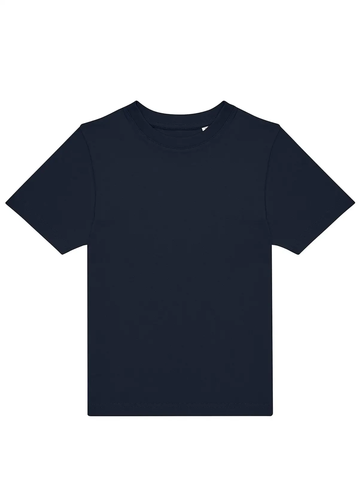 Immagine T-shirt girocollo tubolare a maniche corte da bambino, in cotone pre-ristretto e pettinato, morbida, confortevole - #E190 /kids