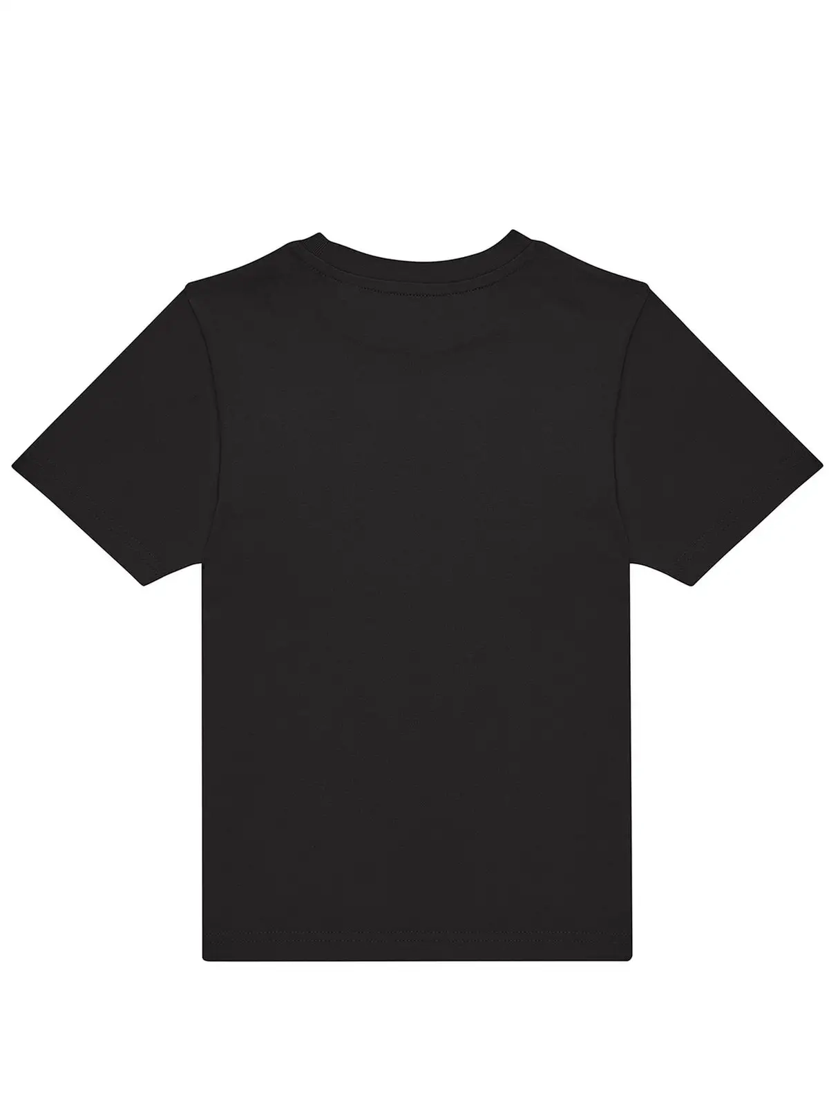 Immagine T-shirt girocollo tubolare a maniche corte da bambino, in cotone pre-ristretto e pettinato, morbida, confortevole - #E190 /kids
