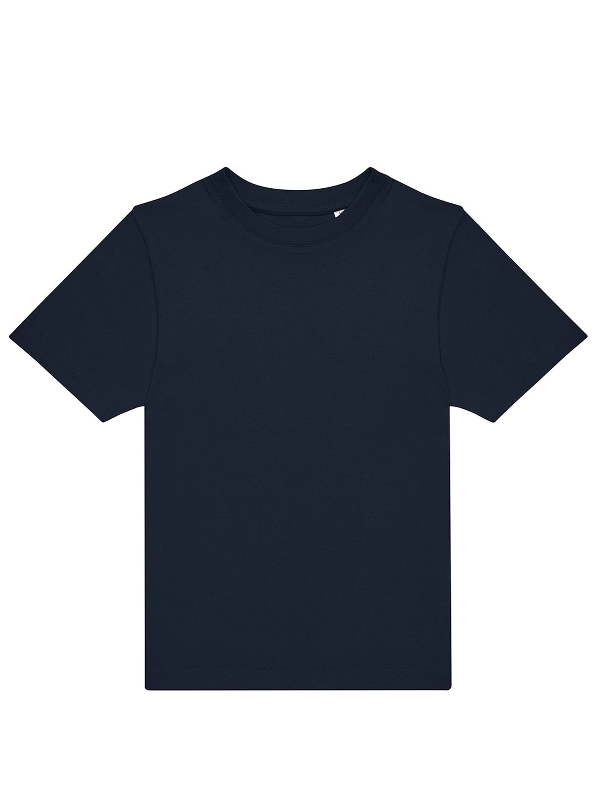 Immagine T-shirt girocollo tubolare a maniche corte da bambino, in cotone pre-ristretto e pettinato, morbida, confortevole - #E190 /kids