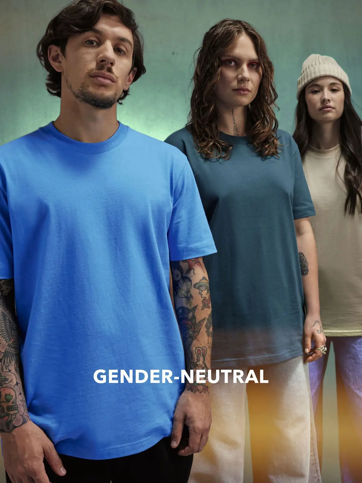 Immagine T.shirt gender-neutral girocollo, con cuciture laterali, collo a costine - #E220 Influence T