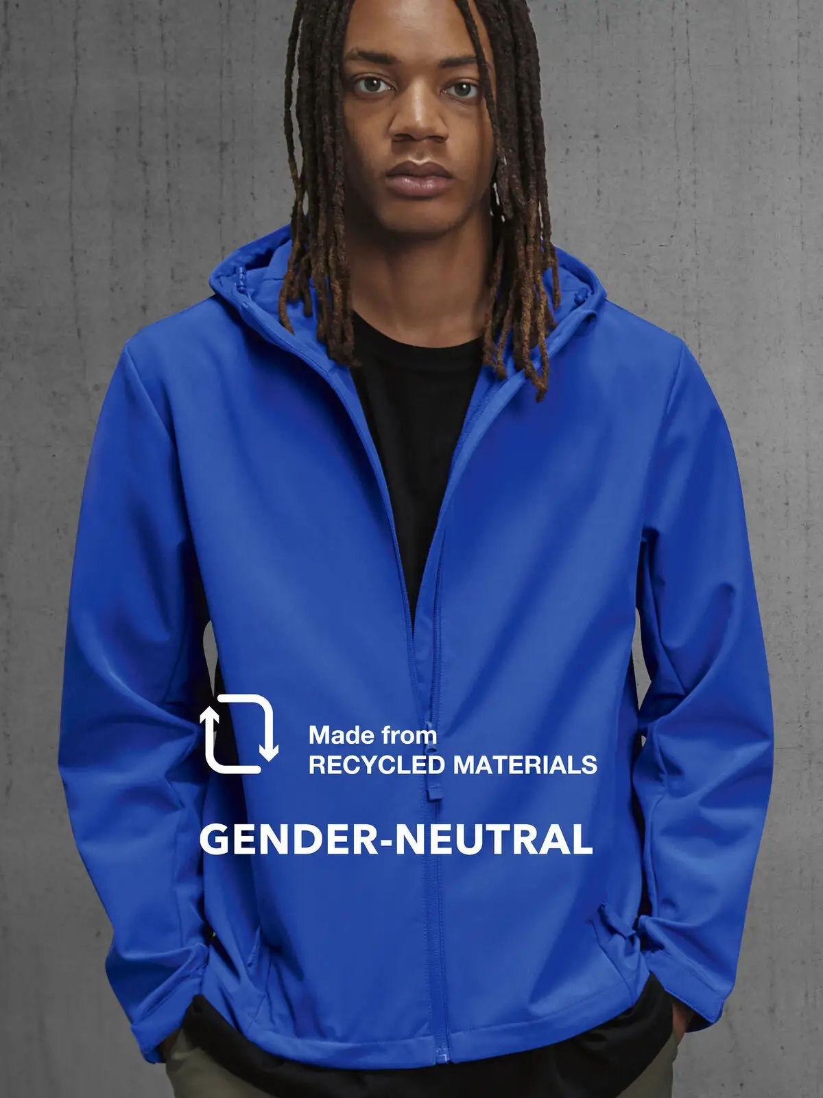 Immagine Giacca softshell a 3 strati con cappuccio fisso regolabile - Reset 3Lr Hooded