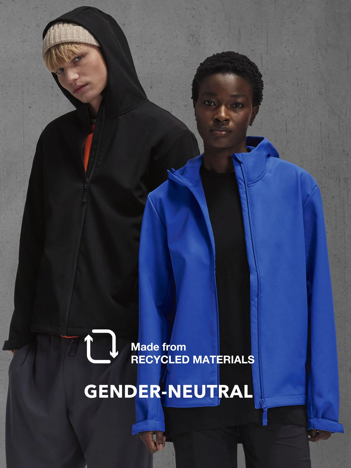 Immagine Giacca softshell a 3 strati con cappuccio fisso regolabile - Reset 3Lr Hooded