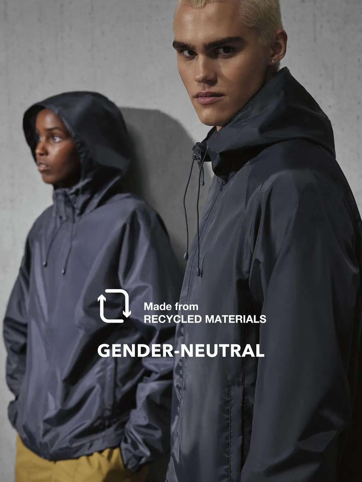 Immagine Giacca antivento con fodera in mesh di poliestere riciclato - Reset Lined Windbreaker