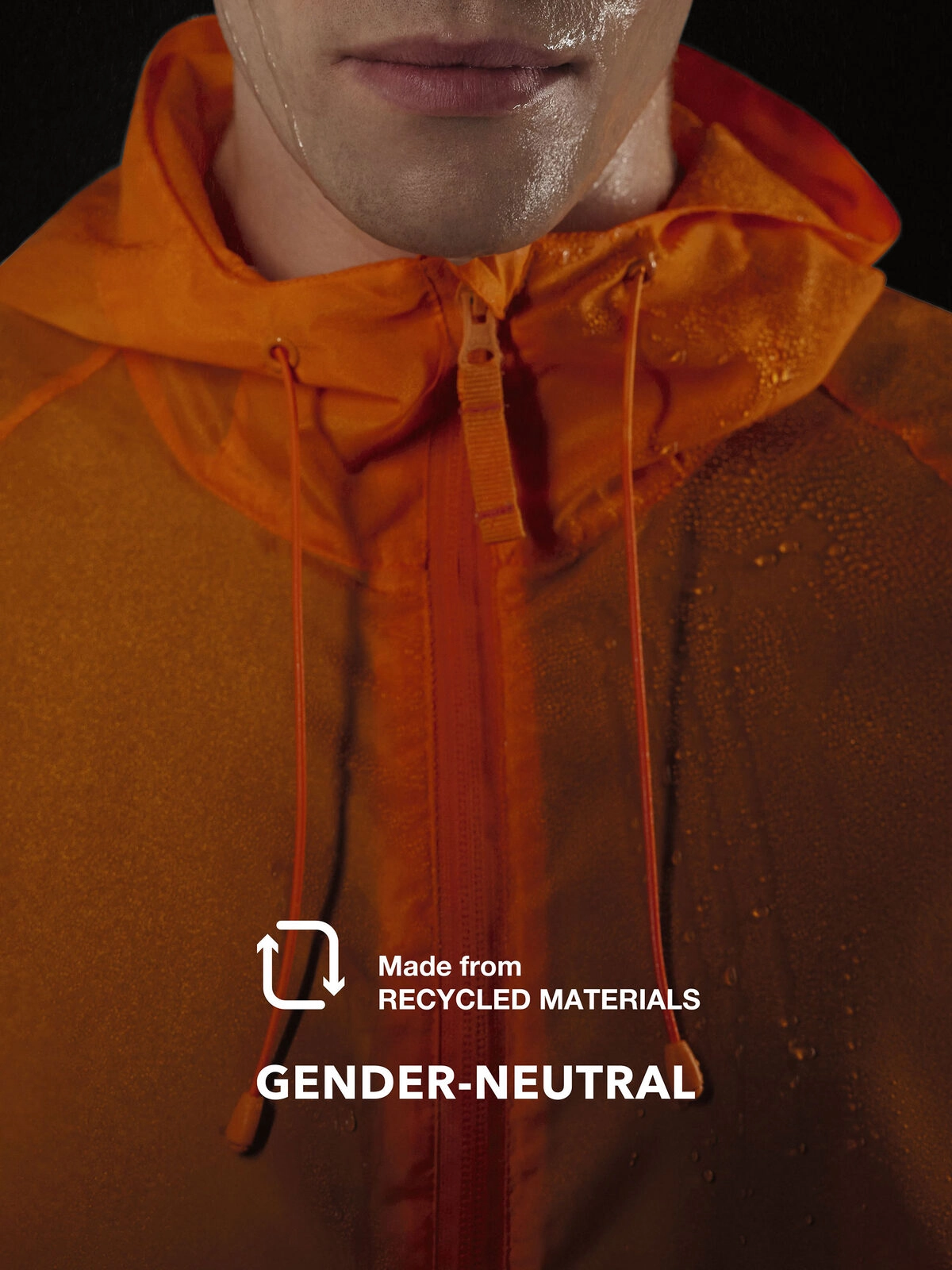 Immagine Giacca antivento ripiegabile nella tasca, idrorepellente, maniche raglan - #Reset Windbreaker