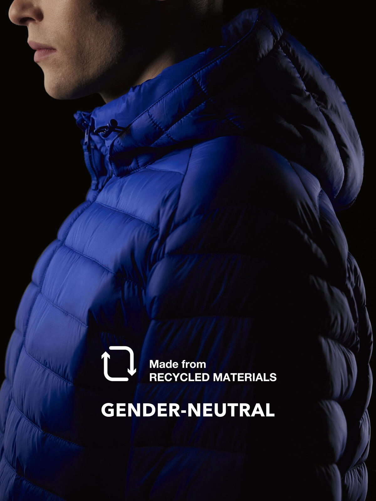 Immagine Giacca unisex con cappuccio regolabile e staccabile con colletto imbottito - Reset Puffer
