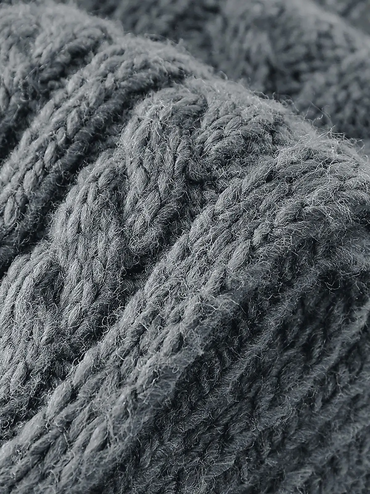 Immagine Cable Knit Melange Scarf