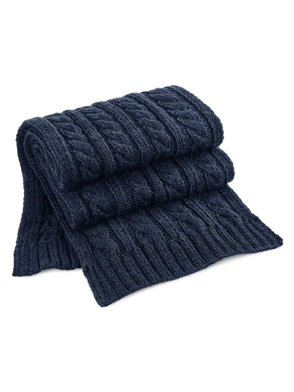 Immagine Cable Knit Melange Scarf