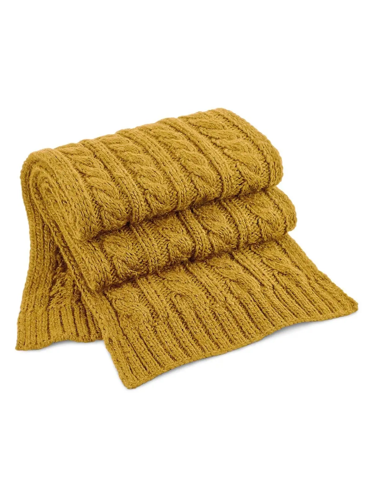 Immagine Cable Knit Melange Scarf