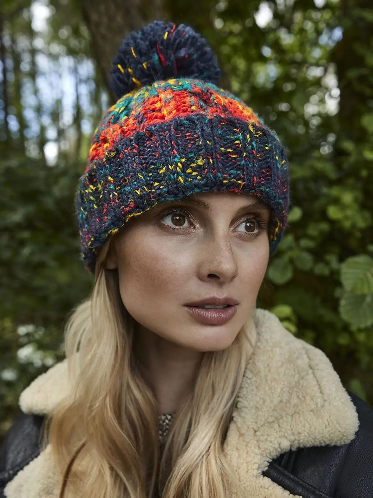 Immagine Corkscrew Pom Pom Beanie