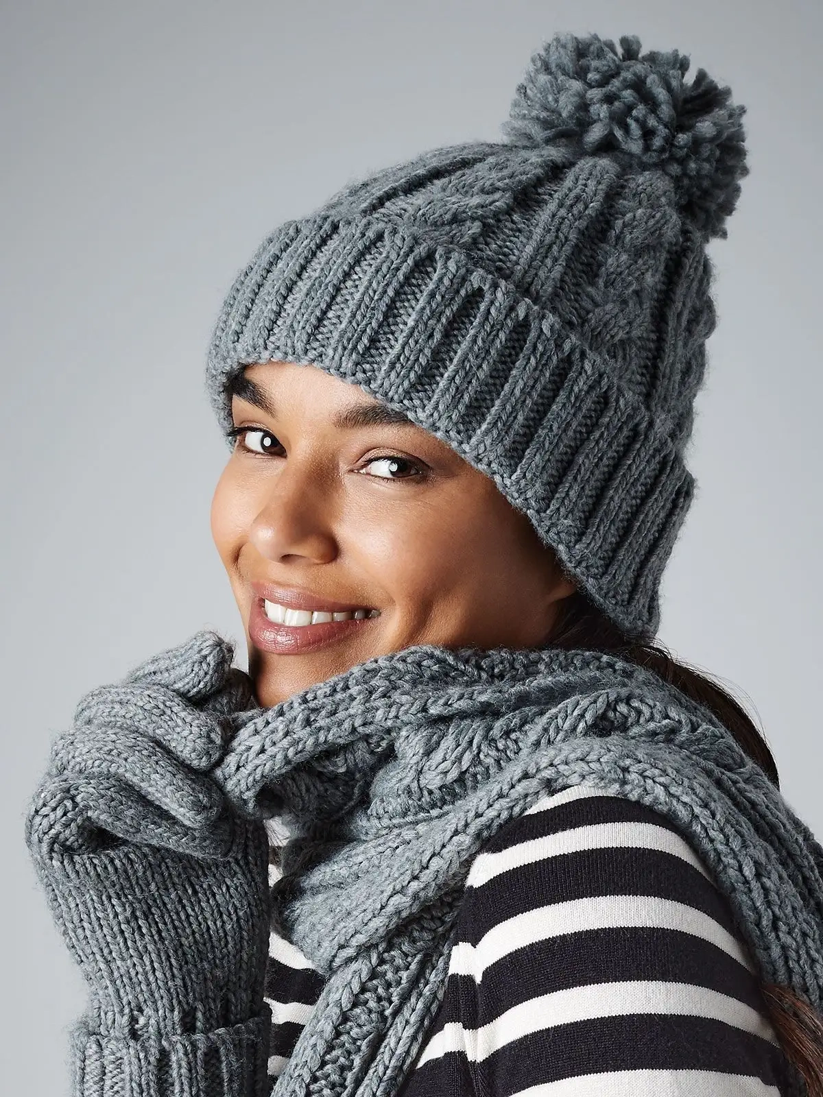 Immagine Cable Knit Melange Beanie