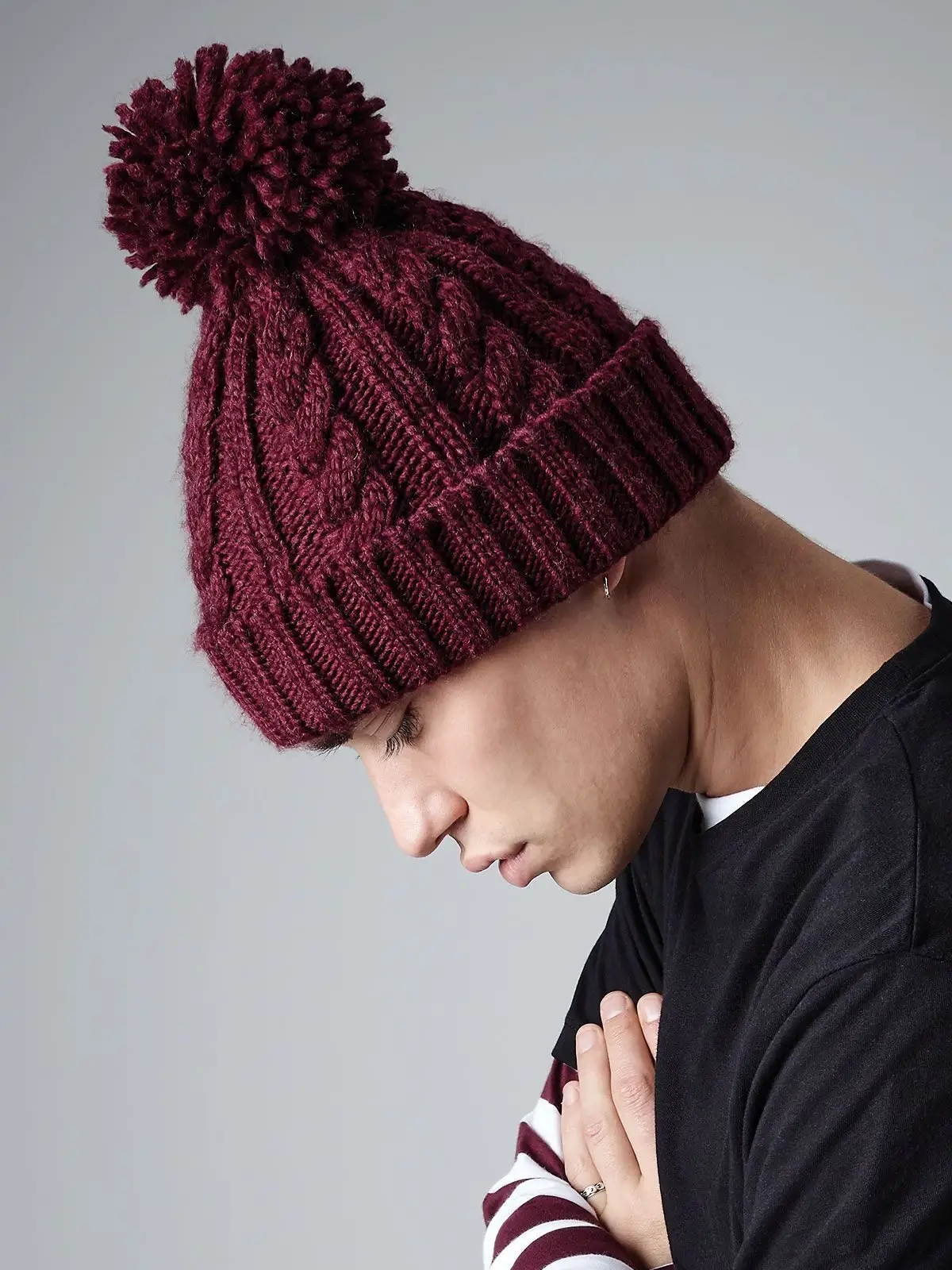 Immagine Cable Knit Melange Beanie