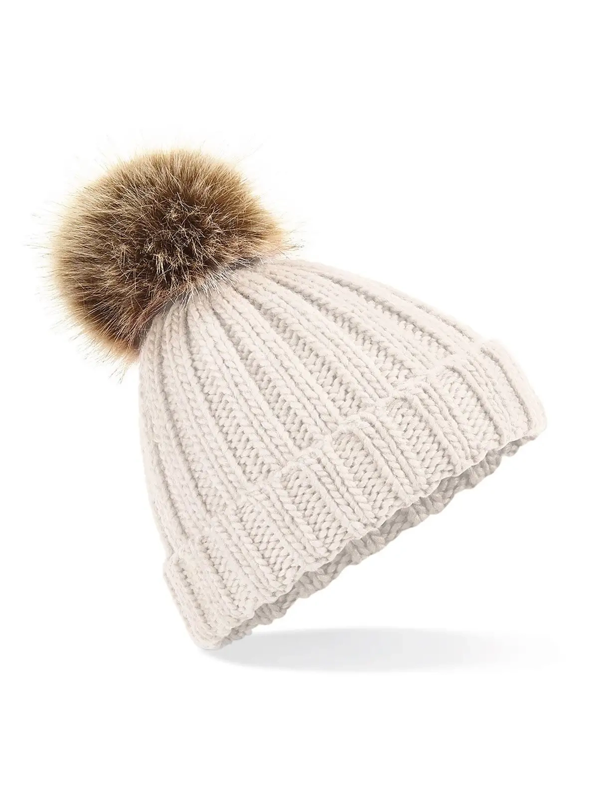 Immagine Junior Fur Pom Pom Chunky Beanie