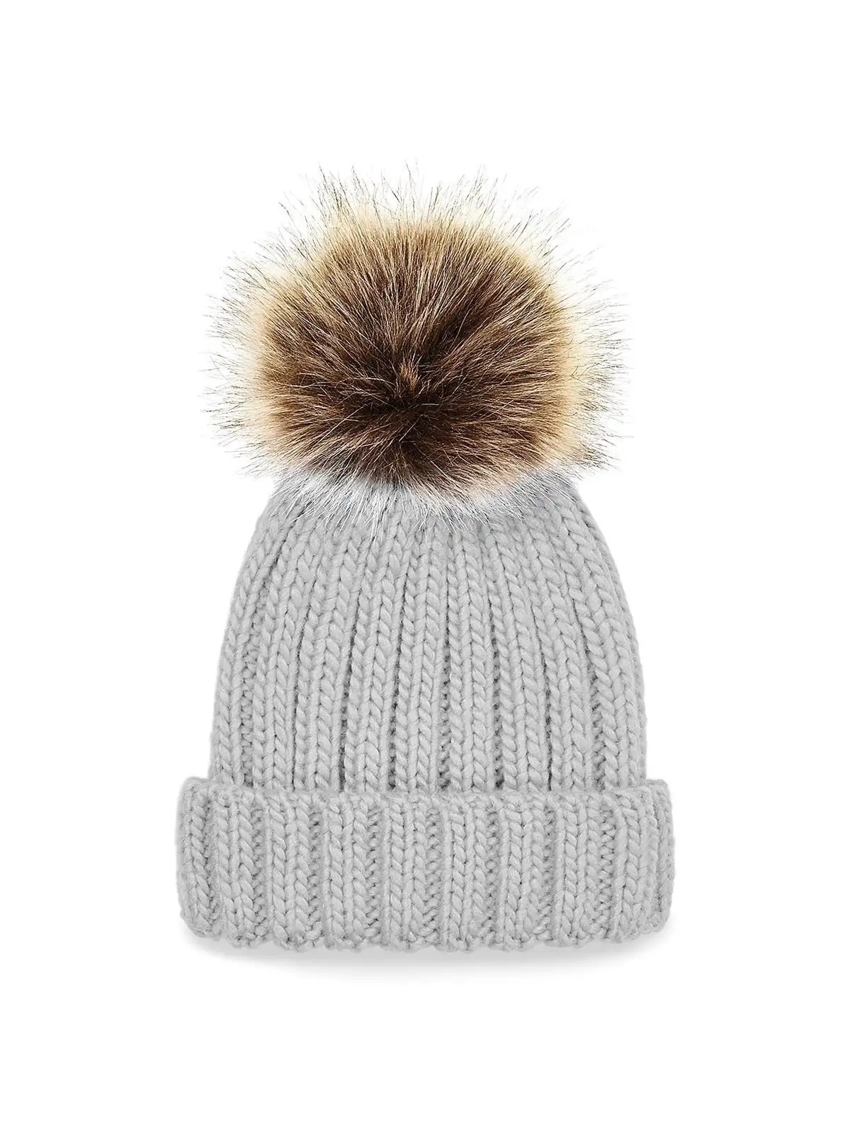 Immagine Junior Fur Pom Pom Chunky Beanie