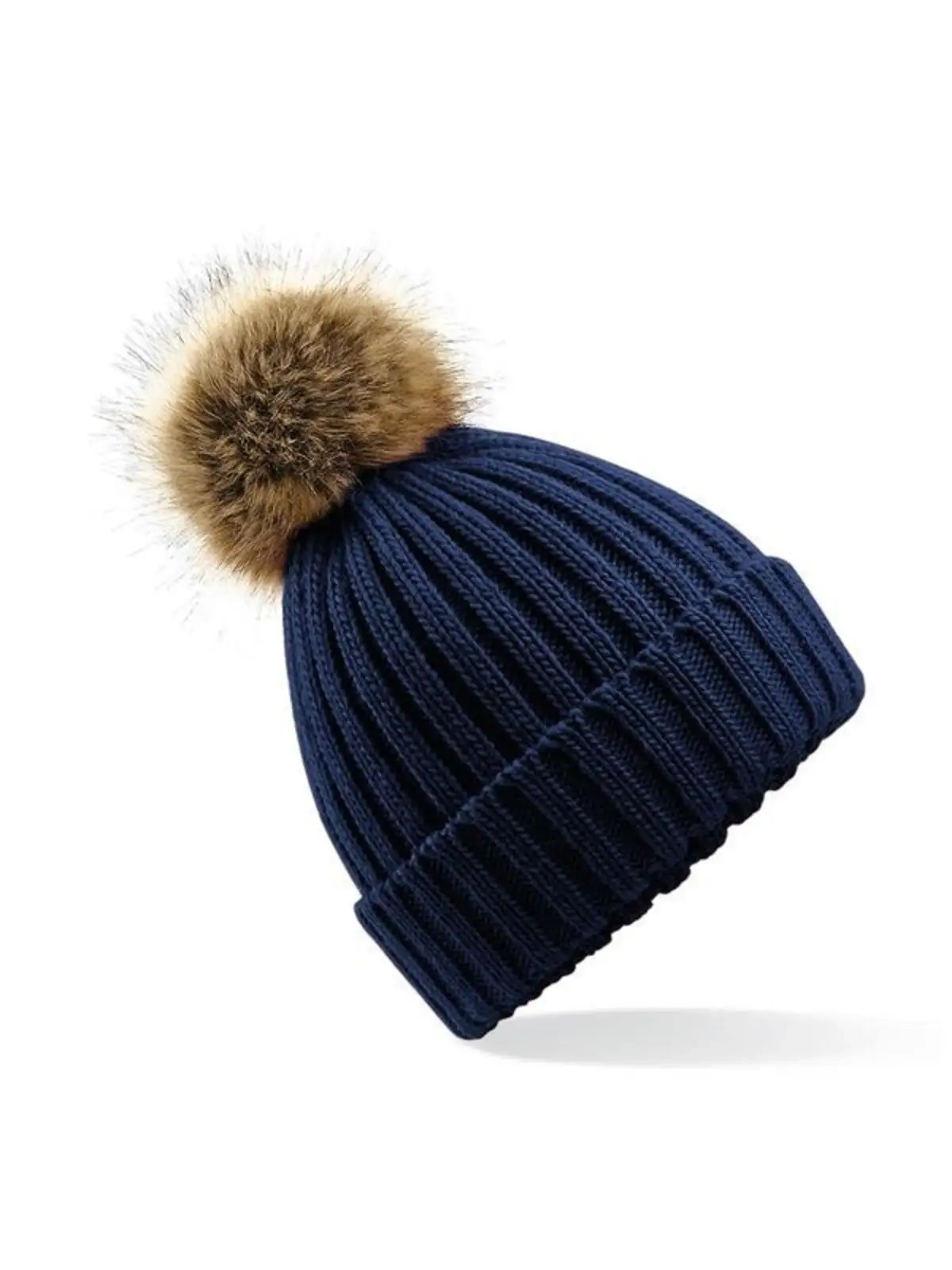 Immagine Fur Pom Pom Chunky Beanie