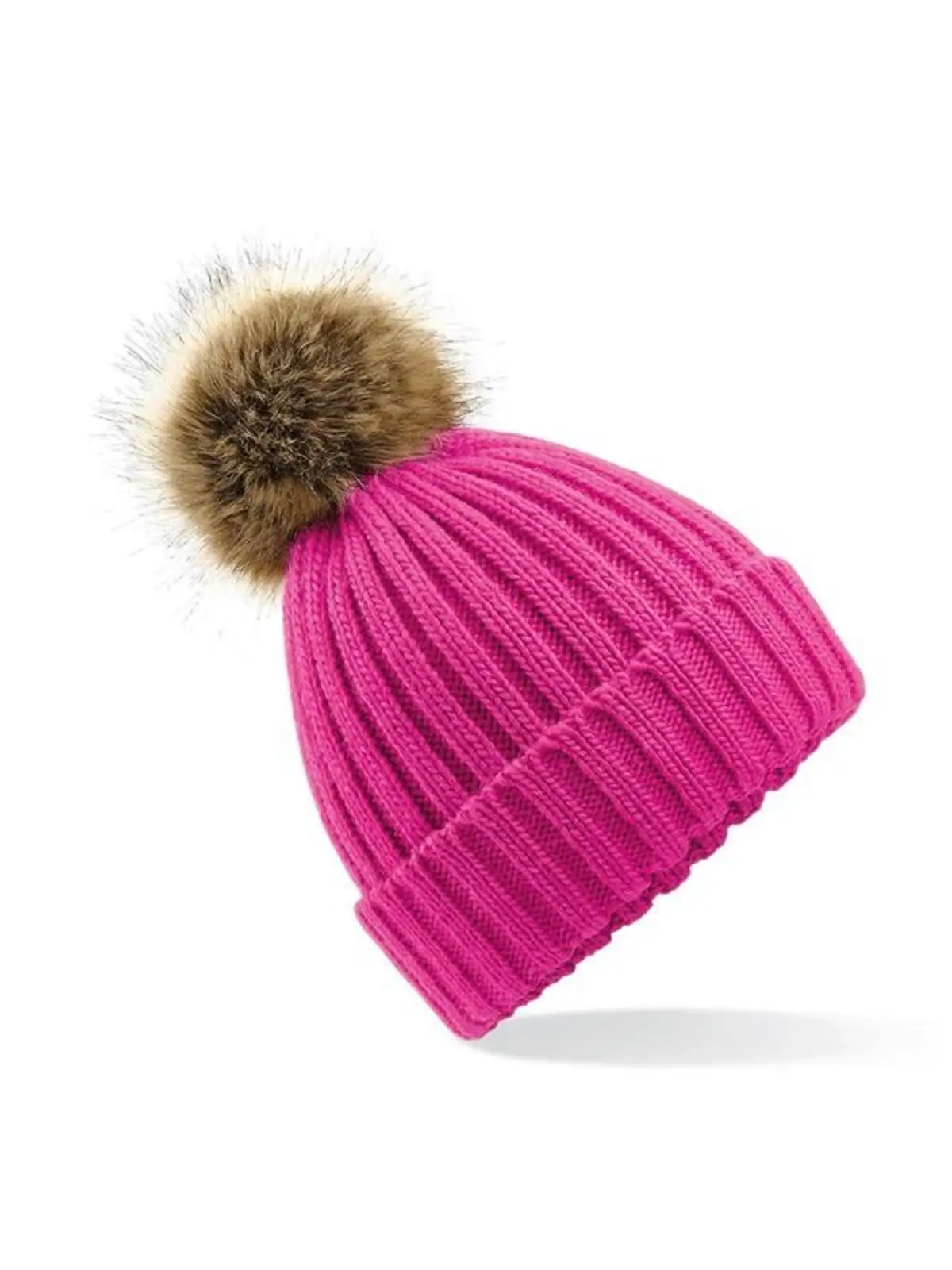 Immagine Fur Pom Pom Chunky Beanie