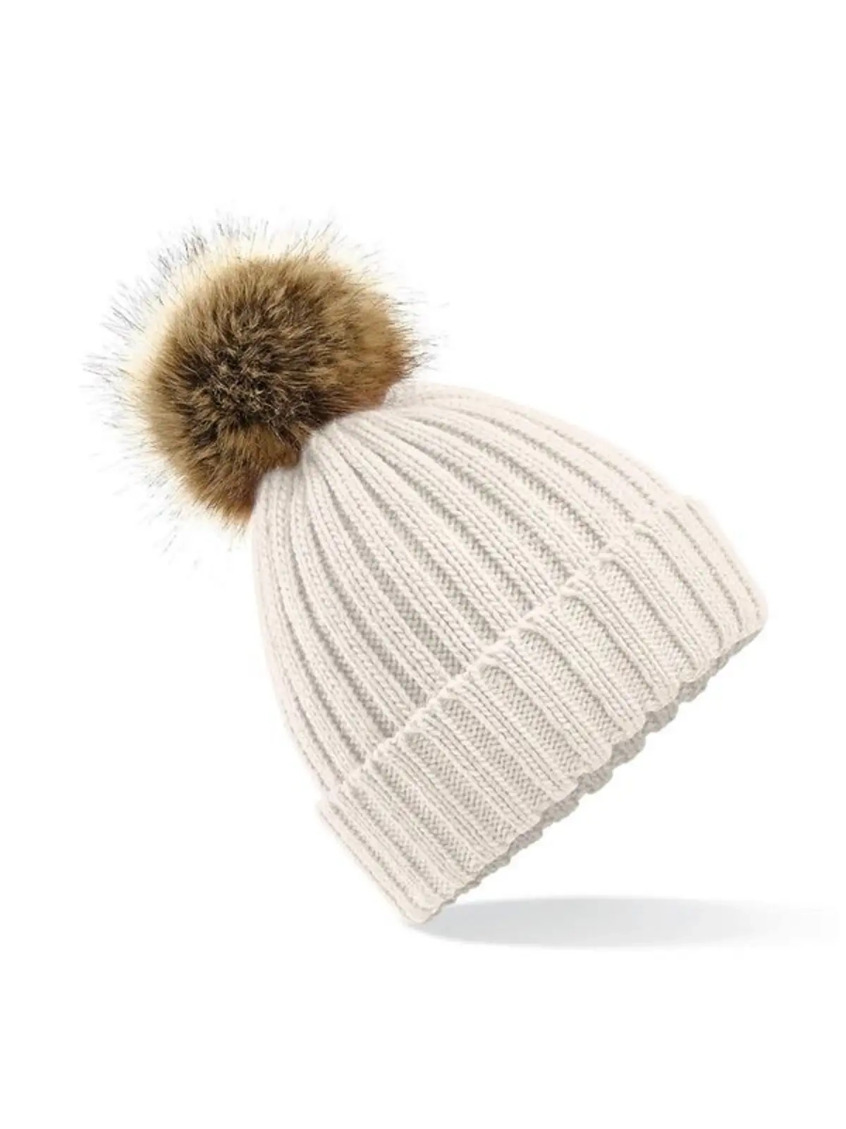 Immagine Fur Pom Pom Chunky Beanie