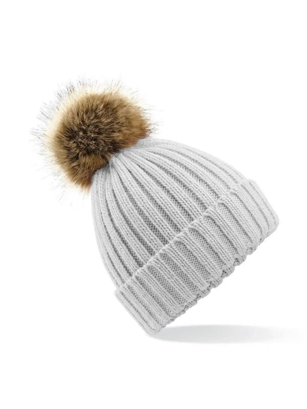 Immagine Fur Pom Pom Chunky Beanie