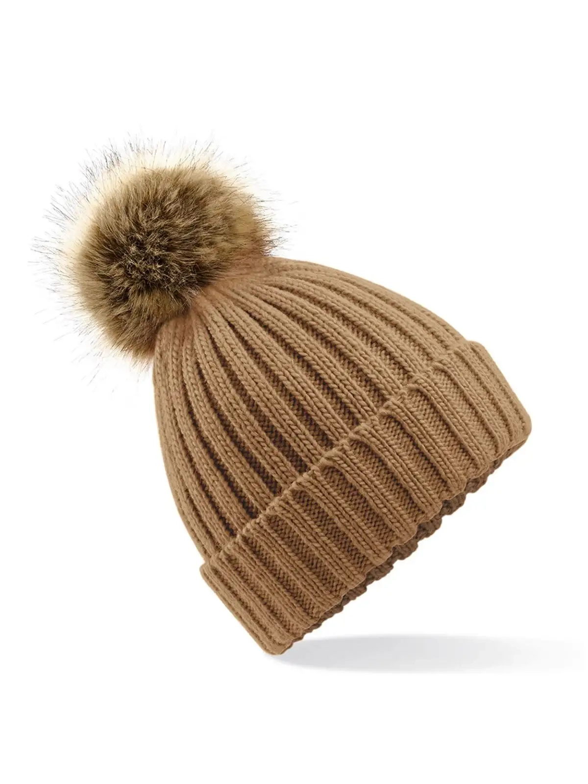 Immagine Fur Pom Pom Chunky Beanie