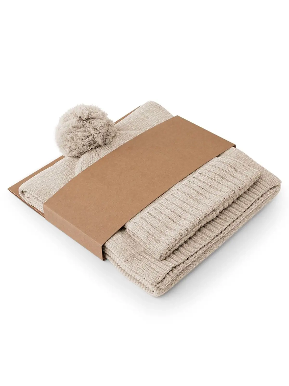 Immagine Knitted Scarf and Beanie Gift Set