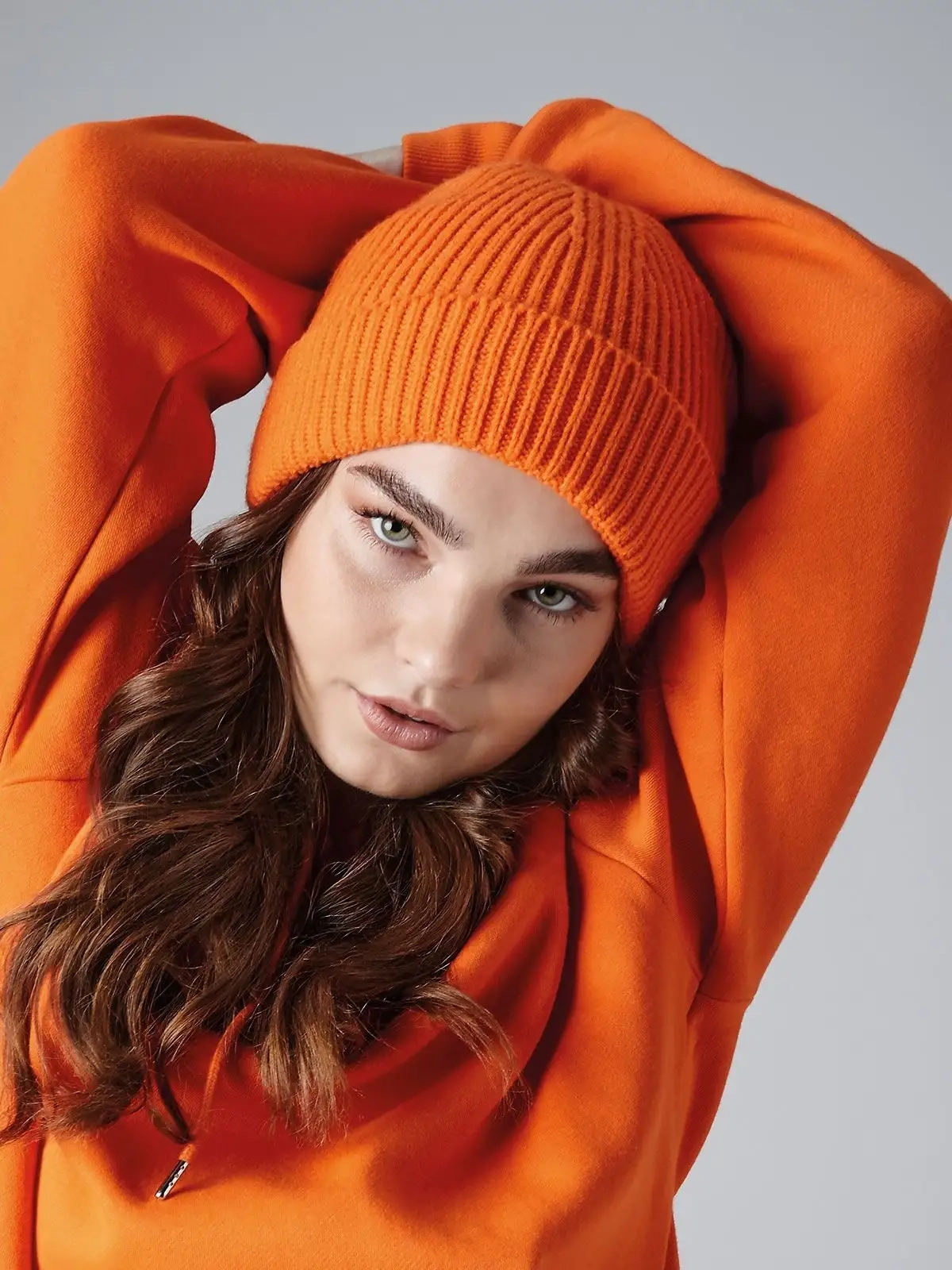 Immagine Engineered Knit Ribbed Beanie
