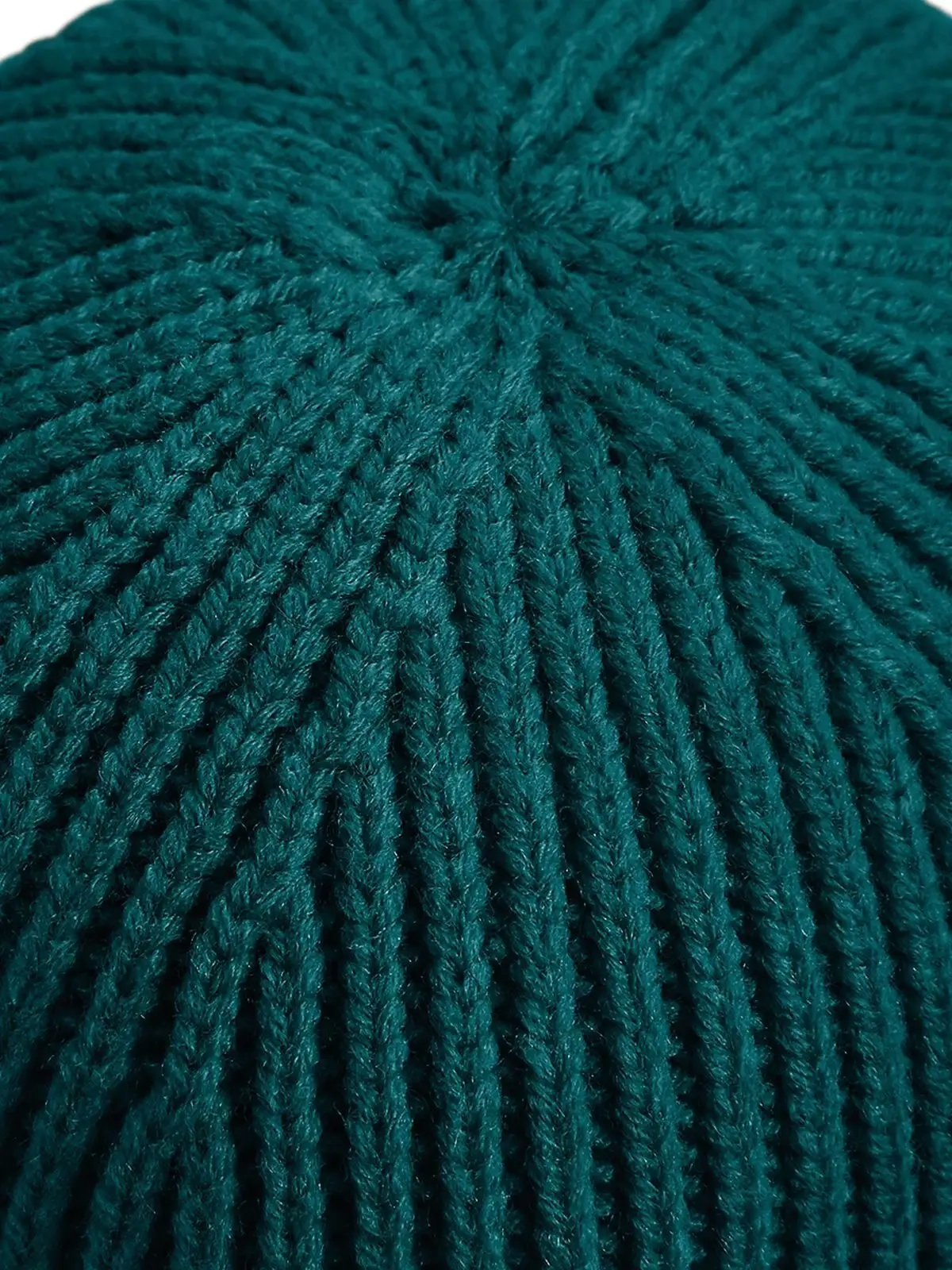 Immagine Engineered Knit Ribbed Beanie