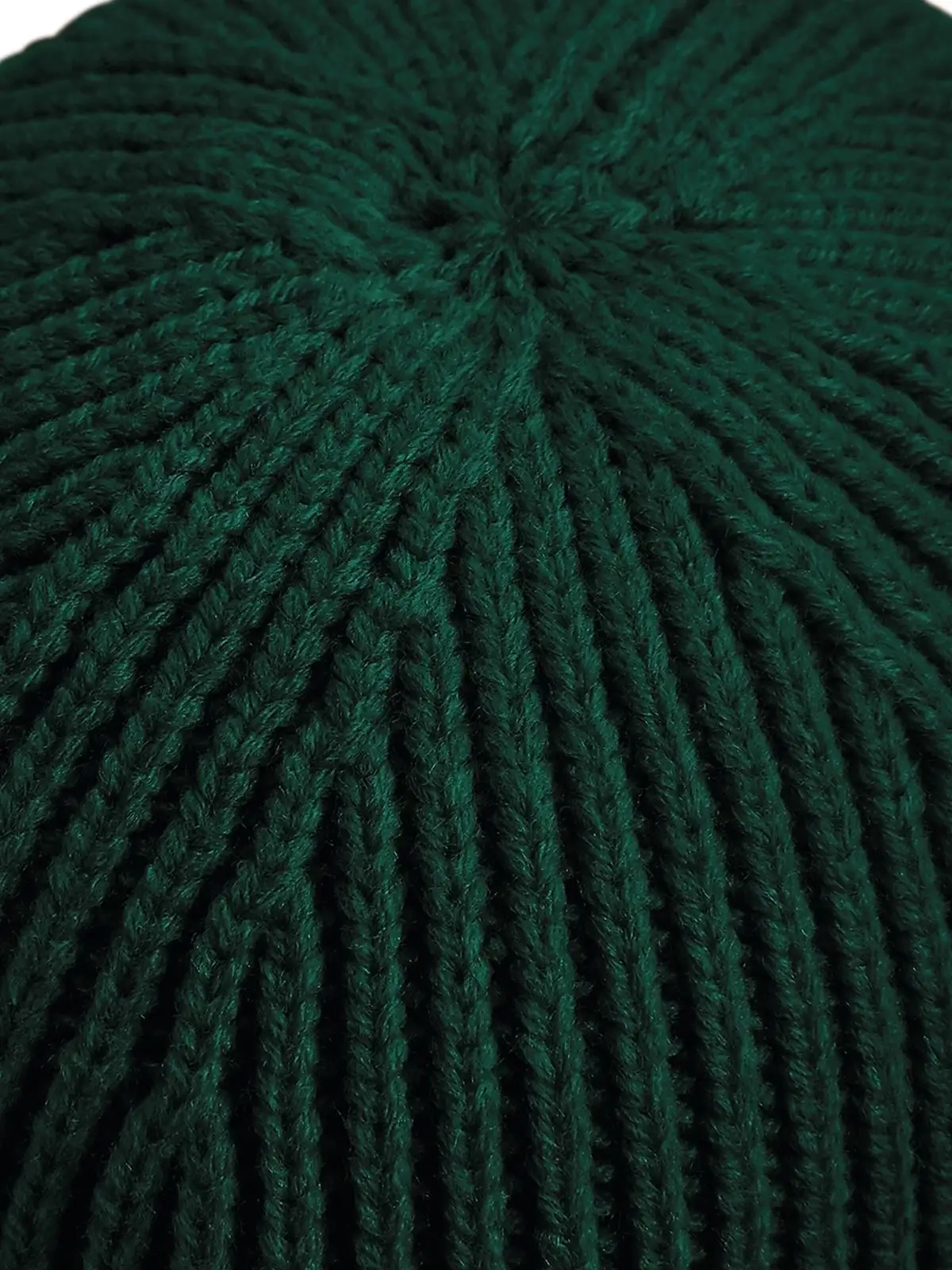 Immagine Engineered Knit Ribbed Beanie