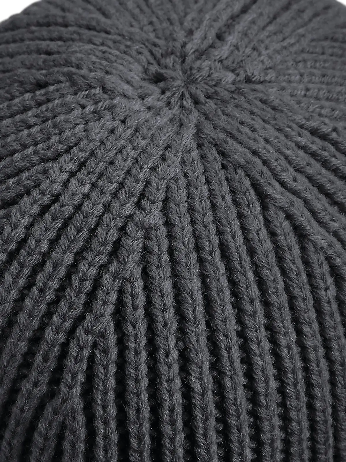 Immagine Engineered Knit Ribbed Beanie