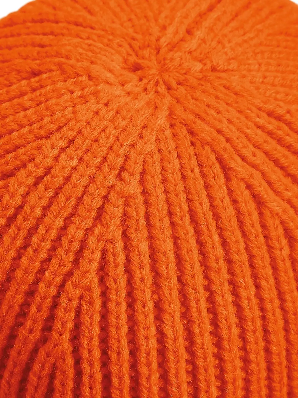 Immagine Engineered Knit Ribbed Beanie