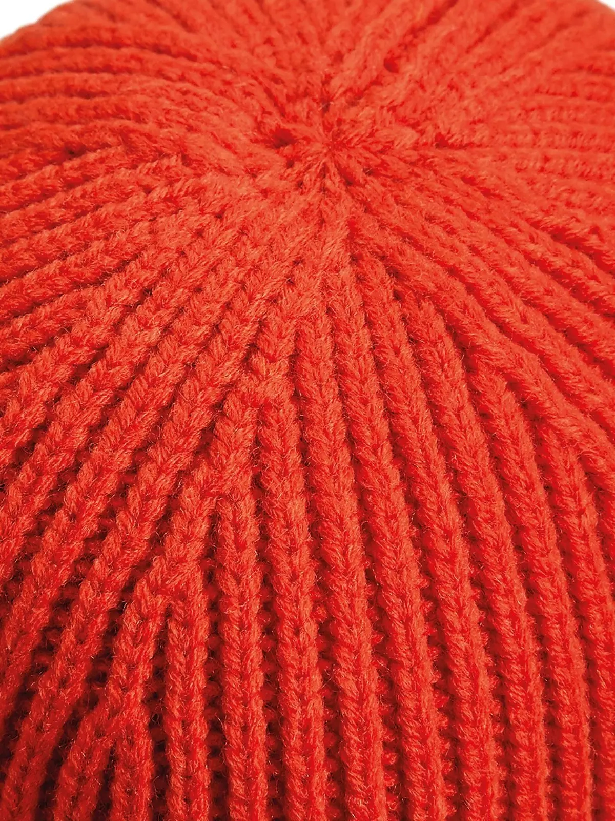 Immagine Engineered Knit Ribbed Beanie