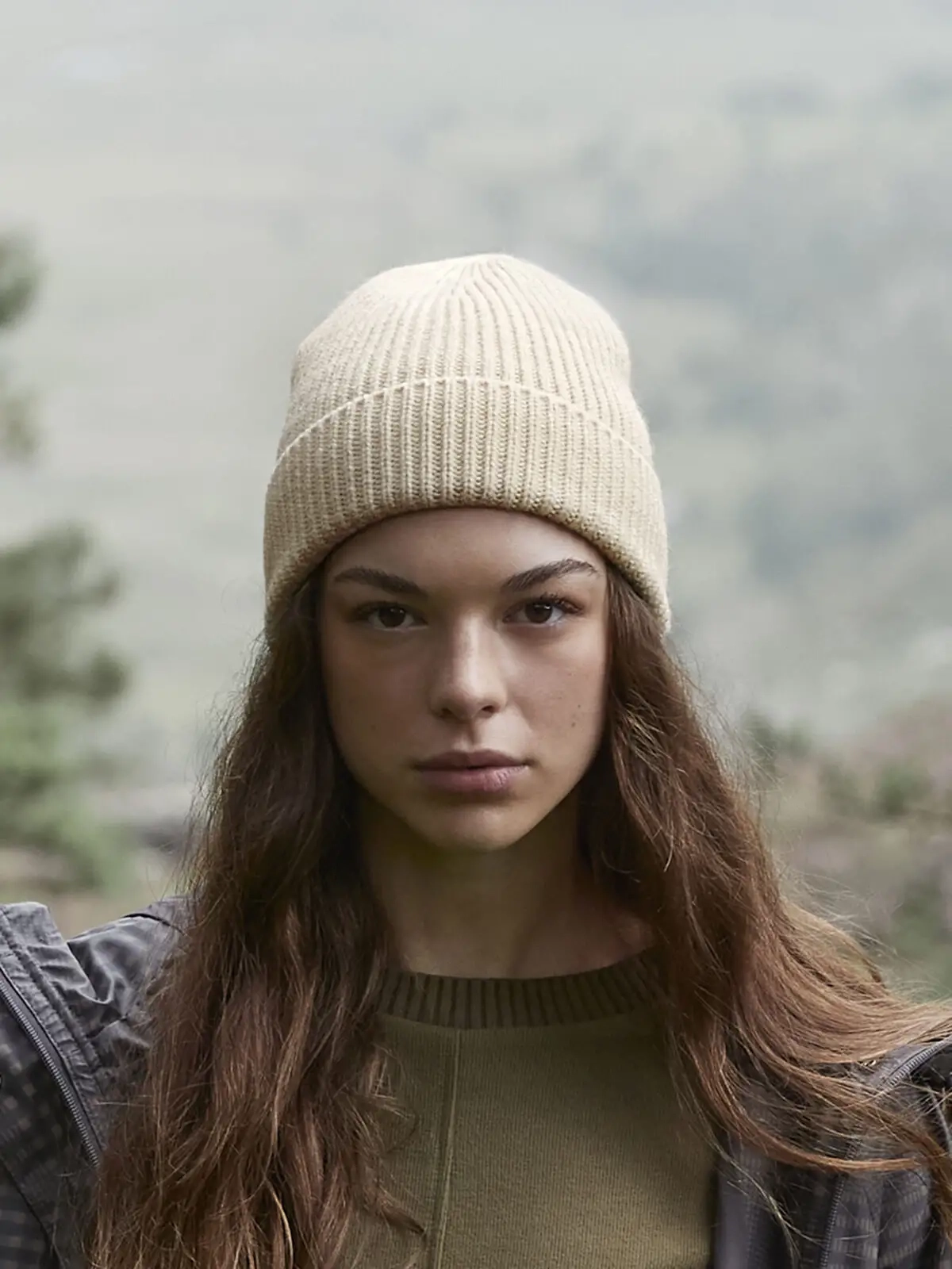 Immagine Engineered Knit Ribbed Beanie