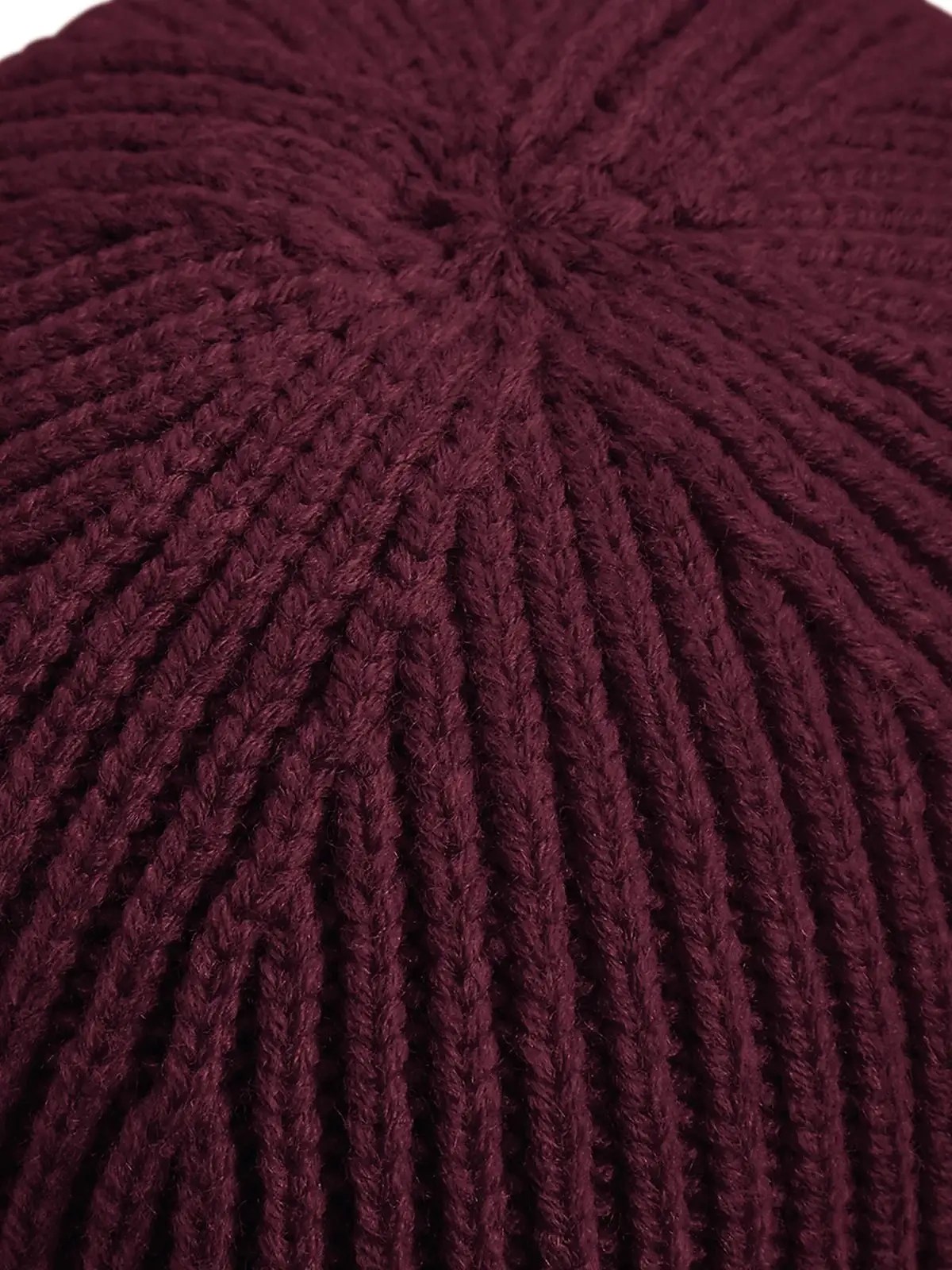 Immagine Engineered Knit Ribbed Beanie