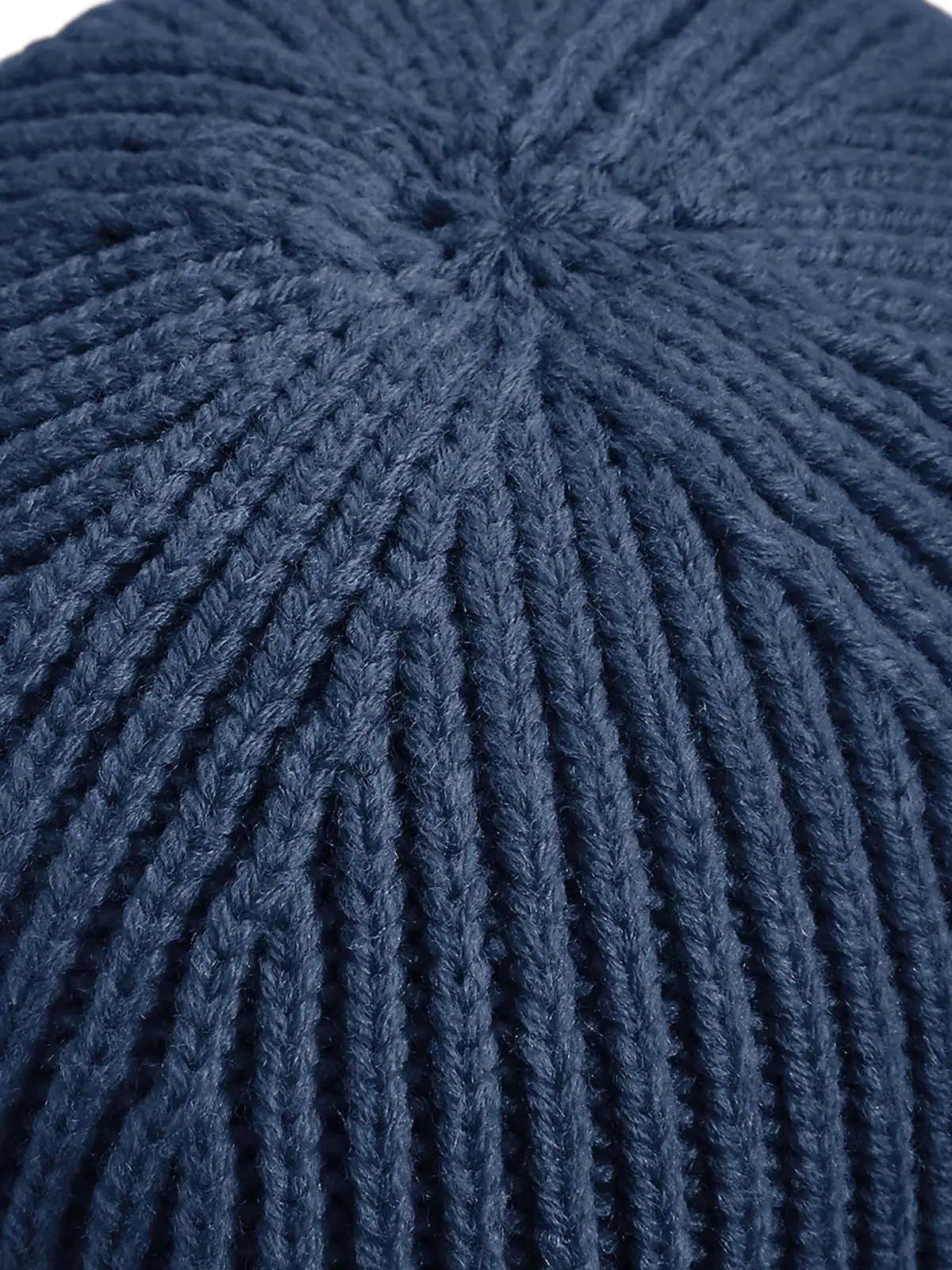 Immagine Engineered Knit Ribbed Beanie