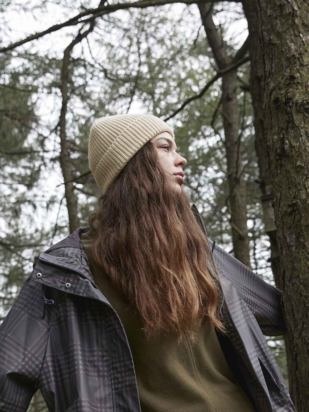 Immagine Engineered Knit Ribbed Beanie