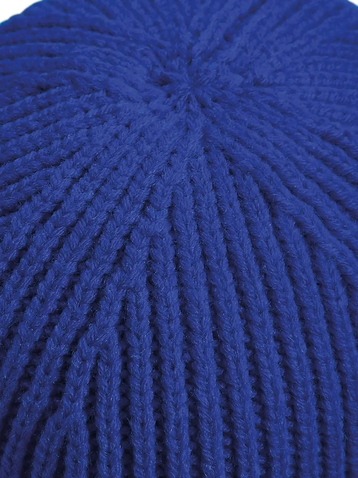 Immagine Engineered Knit Ribbed Beanie
