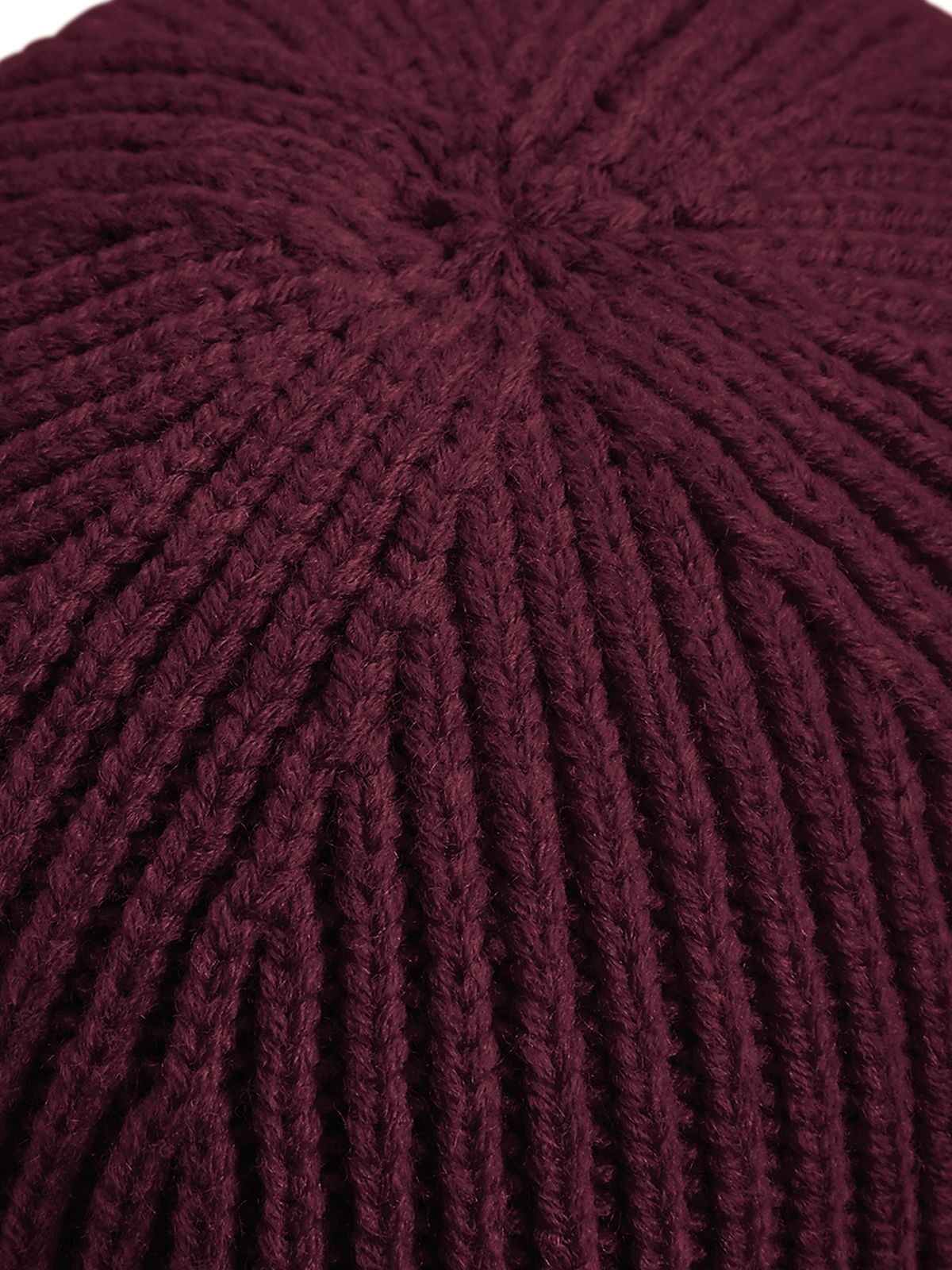 Immagine Engineered Knit Ribbed Beanie