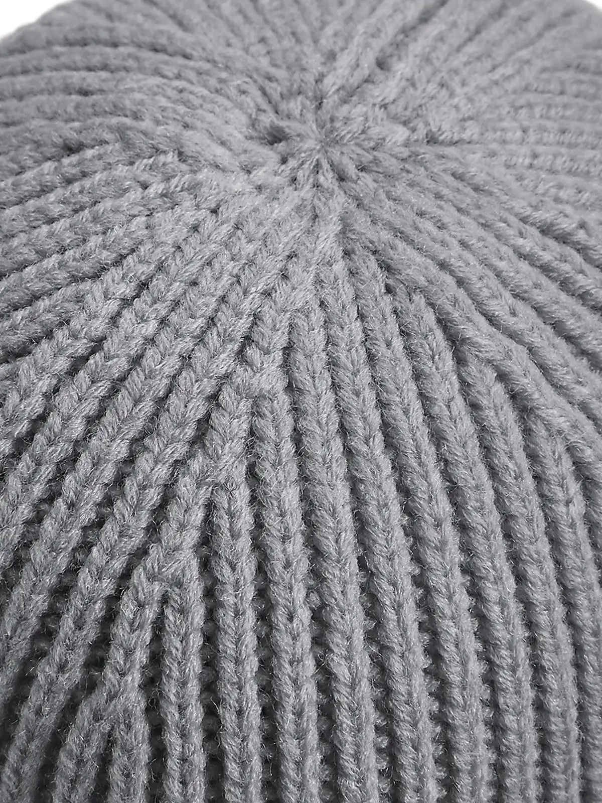 Immagine Engineered Knit Ribbed Beanie