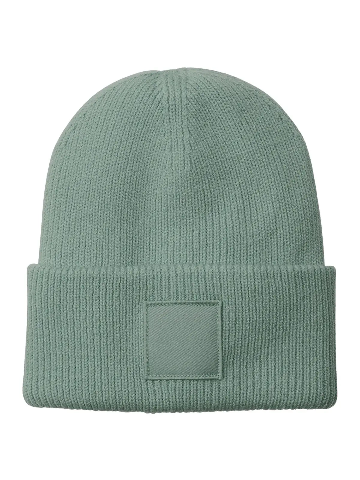 Immagine Berretto in maglia a costine, doppio strato- Deep Cuffed Tonal Patch Beanie 